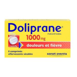 Doliprane 1000g 8 comprimés effervescent