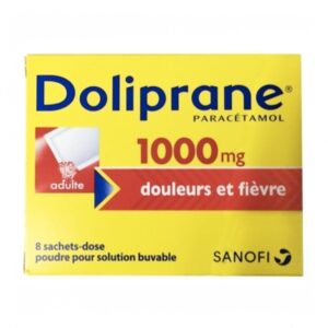 Doliprane 1000mg douleurs et fièvre 8 sachets