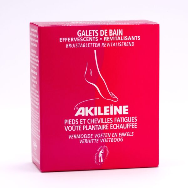 Akileïne Galets de Bain Effervescents-Revitalisants 6 Galets