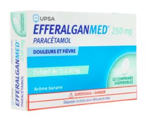 Efferalgan 250 mg banane 12 comprimés dispersibles