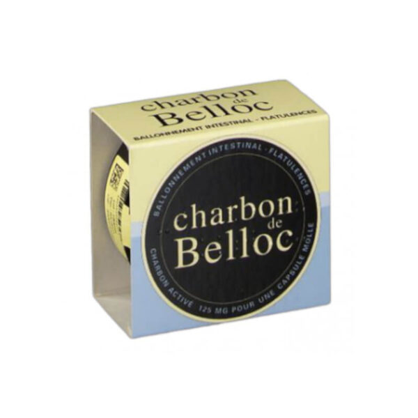 Charbon de Belloc 125 mg, 36 capsules molles - Boite Métallique