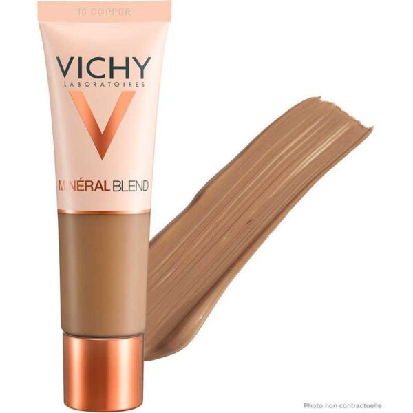 VICHY MINERALBLEND FOND DE TEINT HYDRATANT, COPPER N°18. TUBE 30ML