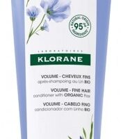 Klorane Volume - Cheveux Fins Après-Shampoing au Lin Bio 200 ml