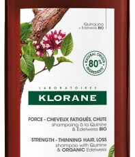 Klorane Force - Cheveux Fatigués & Chute Shampoing à la Quinine et Edelweiss Bio 400 ml