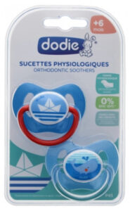 Dodie 2 Sucettes Physiologiques Silicone 6 Mois et + N°P45