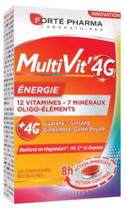 Forté Pharma MultiVit'4G Energie 30 Comprimés Bicouches