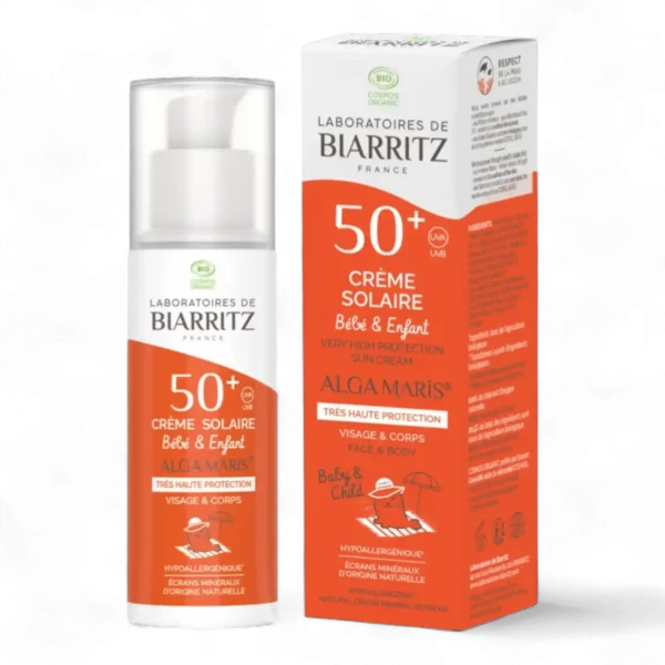 LABORATOIRES DE BIARRITZ CREME SOLAIRE BÉBÉ & ENFANT SPF50+ 100ML BIO