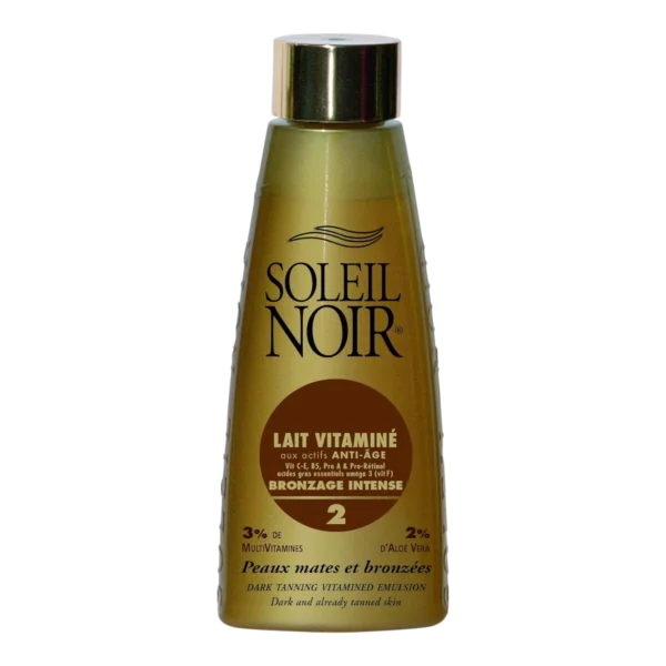 Soleil Noir Lait Vitaminé Ip 2 Bronzage Intense 150 ml Soleil Noir Lait Vitaminé Ip 2 Bronzage Intense 150 ml