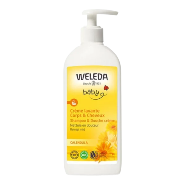 Weleda Baby Crème Lavante Corps et Cheveux Calendula 400 ml