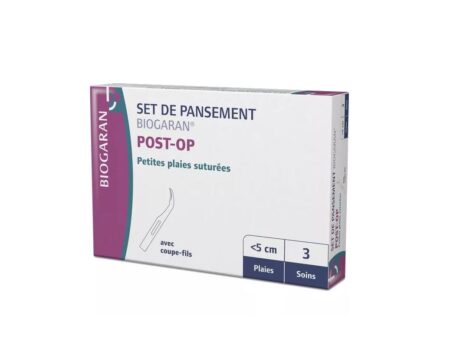 Biogaran Set Pansements Post-Op Petites Plaies Suturées x3 Soin