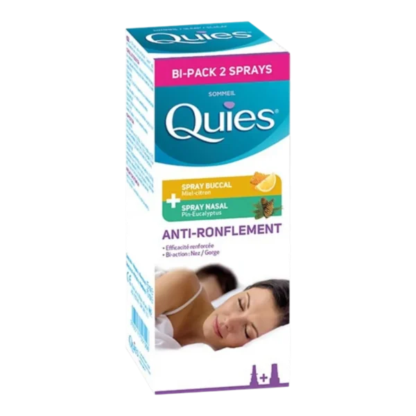 Quies Anti-Ronflement Bi-Pack 2 Sprays