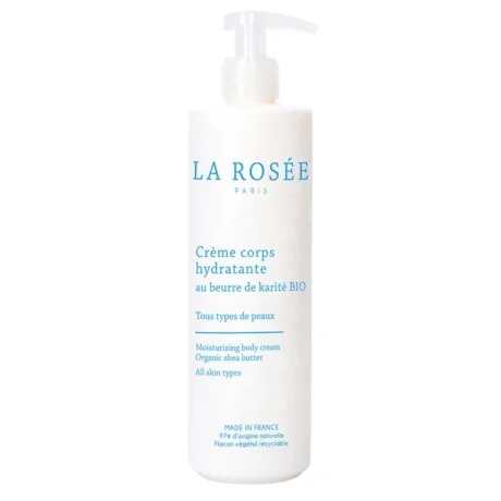 LA ROSEE Crème hydratante au beurre de karité 400ml