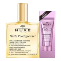 NUXE Huile Prodigieuse 100 ml + Hair Prodigieux Le Shampoing Brillance Miroir 30 ml Offert