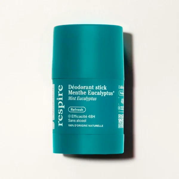 RESPIRE Déodorant Solide Efficace 48h Menthe Eucalyptus
