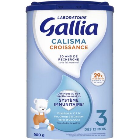 GALLIA CALISMA 3 CROISSANCE - Bte/800g - Lait en Poudre pour Nourrisson de 1 à 3 Ans