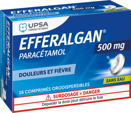 Efferalgan sans eau 500mg 18 comprimés orodispersibles