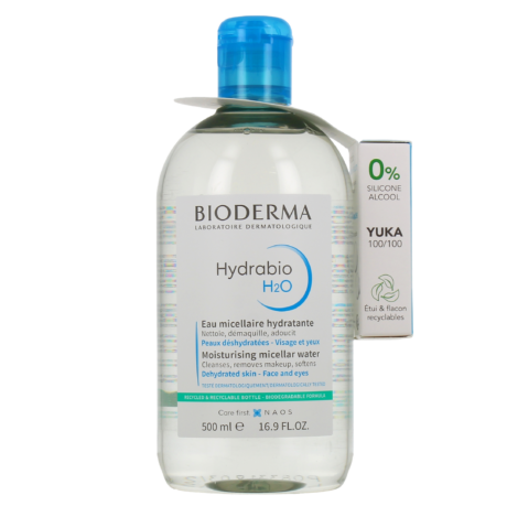 HYDRABIO H2O EAU MICELLAIRE HYDRATANTE 500ML + YUKA 100/100