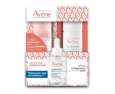 AVÈNE Coffret Avène Hydrance Boost - Hydrance Boost Sérum Concentré Hydratant 30ml + Spray Eau Thermale 50ml Offert + Mousse Nettoyante 50ml Offerte