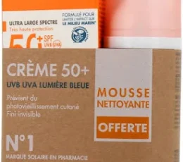 Avene Solaire Creme spf50+ 50ml Avec Mousse Nettoyant Offert