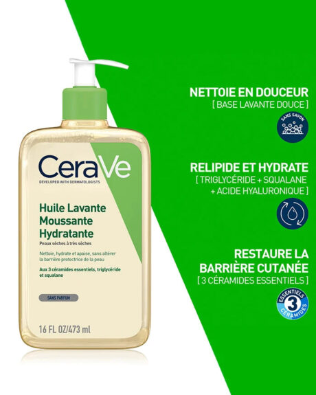 CeraVe Huile Lavante Moussante Hydratante 473 ml1