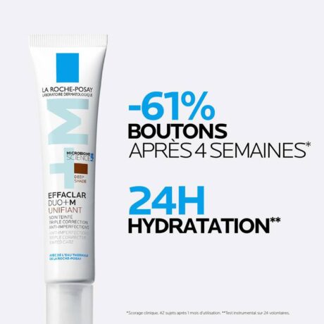 La Roche-Posay Effaclar Duo+M Unifiant - Teinte Foncée 40 ml1