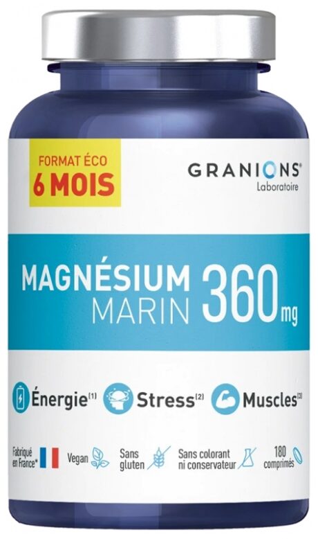 Granions Magnésium Marin Poudre Essentiel 180 g - Anti-Fatigue