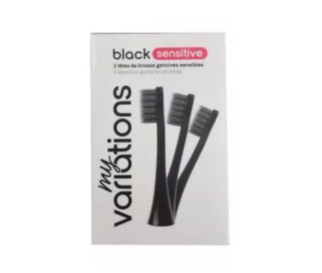 My Variations Pack 3 Têtes Brosse Électrique Sensitive Noires