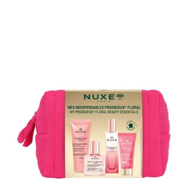 NUXE Prodigieux Trousse Mes Indispensables Floral 4 soins + Trousse Offerte