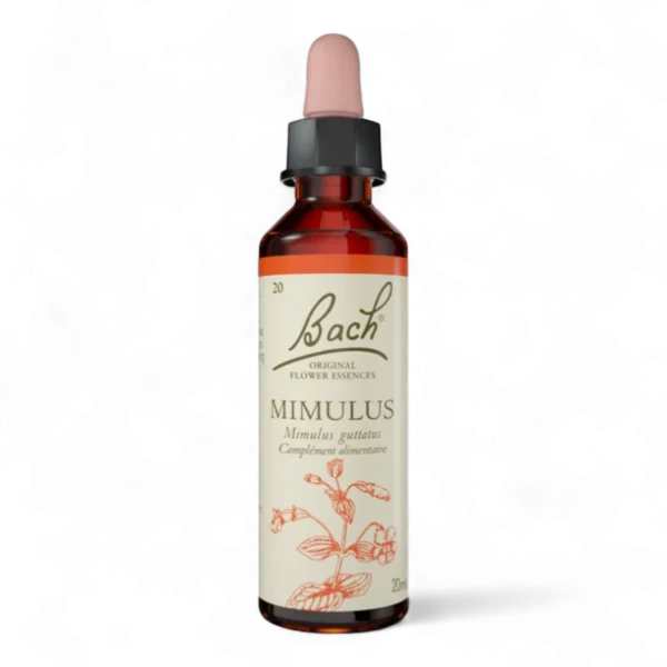 Fleur de Bach Bach Original - Fleur de Bach n°20 Mimulus (Mimule) - 20ml - Élixir floral original du Dr Bach