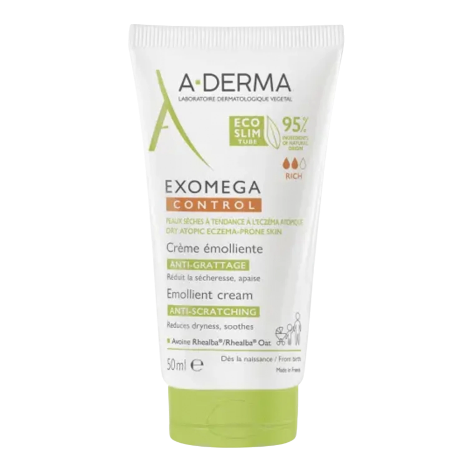 A-Derma Exomega Control Crème Émolliente Anti-Grattage 50ml A-Derma Exomega Control Crème Émolliente Anti-Grattage 50ml